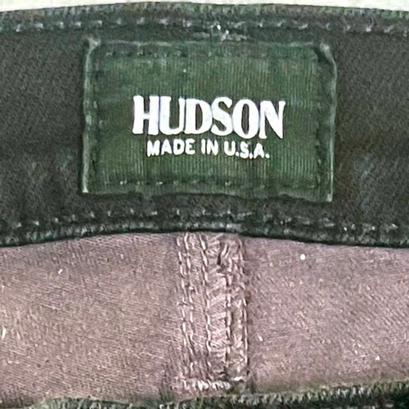 Hudson jeans LeeLoo super skinny crop black stripe jeans 28 - Picture 5 of 9